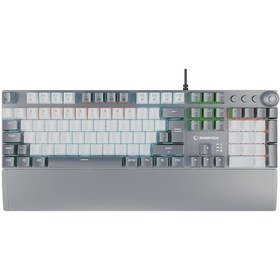 Resim Rampage KB-R28 Blade Plus Gökkuşağı Aydınlatmalı Tam Türkçe Red Switch Mekanik Kablolu Gaming Klavye 