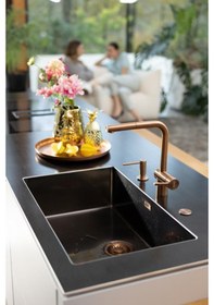 Resim Franke Bxm 210/110-68 Paslanmaz Çelik Evye, Antrasit Renk, 72x45 Cm Antrasit 