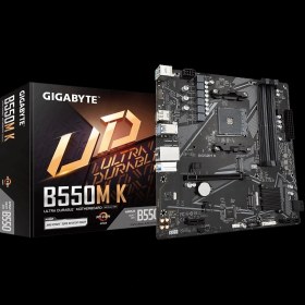 Resim Gıgabyte B550M K, 4733 MHZ 4xddr4, Am4 Soket Anakart 