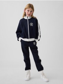Resim GAP Kız Çocuk Lacivert GapFit Tech Athletic Logo Eşofman Altı 