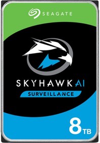 Resim 8 TB SEAGATE 3.5 SKYHAWK AI SATA3 7200RPM 256MB 7/24 GUVENLIK ST8000VE001 (RESMI DIST GARANTILI) 