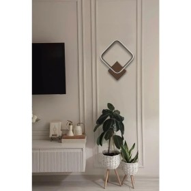 Resim Kira Aplik Kahverengi Gün Işığı Ledli Banyo - Mutfak - Salon LED Duvar Aplik 