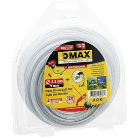 Resim Çelik Telli Yuvarlak 3.3mm X 26mt Çim Biçme Tırpan Misinası 5399 