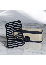 Resim Şık Ve Hijyenik Plastik Sabunluk - Su Tahliye Kanallı 12 Cm 