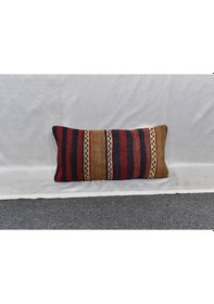 Resim Zehra Abla Halı Yeni El Dokuma Dekoratif Lumbar Kilim Kırlent Yastık Kılıfı 6195 
