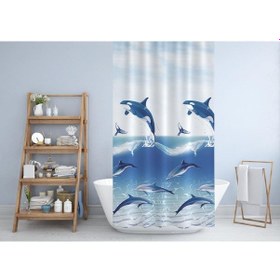 Resim Zethome Jackline Banyo Duş Perdesi 9515 Tek Kanat 1X180X200 Beyaz 