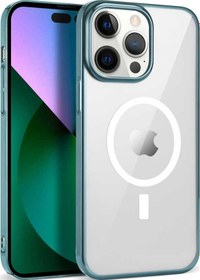 Resim İphone Uyumlu 14 Pro Uyumlu Zore Wireless Şarj Özellikli Pixel Magsafe Uyumlu Kılıf-sierra Mavi Sierra Mavi 