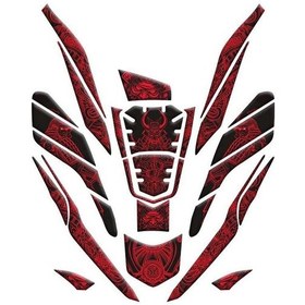 Resim Honda Pcx 2021 - 2024 Uyumlu Tank Pad Set 017 