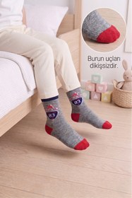 Resim vtex socks 8'li Dikişsiz Çocuk Çorap Yüksek Pamuklu 8 Çift 