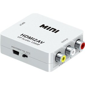 Resim Hdmı2Av 1080P Hd Video Adaptörü Hdmı To Rca Av Dönüştürücü 