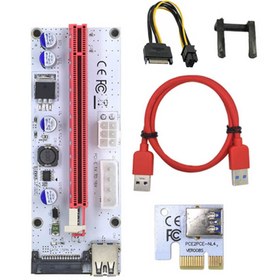 Resim Vigor Pcı-e 1x To 16x Usb 3.0 Riser Kart Uzatıcı Yükseltici - 6 Adet 