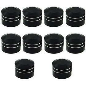 Resim Siyah 10 Parçalı Cıvata Başı Kapağı, Cnc Alüminyum 