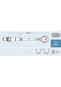 Resim Opel Corsa C Oksijen Sensoru 1.2 2005-2006 Z12xep Fae 77209 