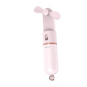 Resim Lenyes LHF12 Powerbank Özellikli 3 Kademeli Portatif Soğutucu El Fanı - Pembe 