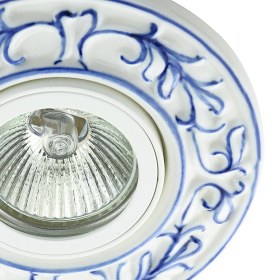 Resim Kazancı Aydınlatma Seramik Spot Mavi Yaldız CM02 Blue 