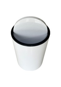 Resim Kırık Beyaz İnca Model Çöp Kovası Beyaz 