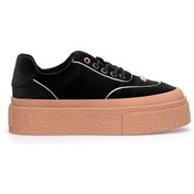 Resim Guja 25k330 Kadın Hakiki Deri Klasik Sneaker Siyah Siyah 