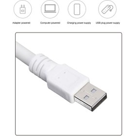 Resim E&D Collection Sesle Kontrol 3 Renk Işık Modlu Akrobat USB LED Kitap Okuma Işığı, USB Gece Işığı Lambası, 20 LED, S 