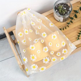 Resim 3 Adet Mat PVC Seyahat Ayakkabı Saklama Çantaları Taze Papatya Baskılı - Ayakkabılar, Kozmetik & Seyahat Gereçleri için Toz Geçirmez Büyük Kapasiteli Organizatörler - Estetik Karışık Renkler, Ayakkabı Düzenleyici Depolama, Kozmetik Çanta, Çiçek Desenli, Sağlam Yapı, Çok Amaçlı Çanta, Minimalist Paketleyiciler 