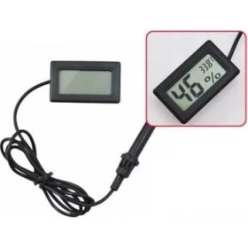 Resim KarahisarKuluçka Dijital Nem Ölçer Problu Istiridye Ve Kültür Mantarı,Kuluçka Için Nem Higrometre Termometre 