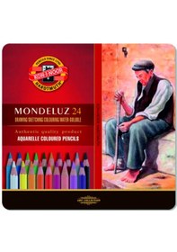 Resim Koh-ı-noor Mondeluz 24 Renk Aquarell Boya Kalemi 