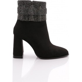 Resim Dgn 5024 Kadin Bot Siyah Süet 