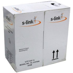 Resim S-Link Sl-cat608 Cat6 Utp 305 Metre 24 Awg 0.50 Mm Network Kablosu 