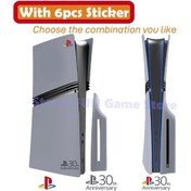 Resim Sony Ps5 Pro Vinil Ön Kapak Çıkartması - 30. Yıl Özel Logo - Konsol Kabuk Değişimidistribütör Garantili 