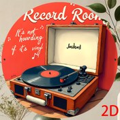 Resim Vintage Vinil Plak Çalar Metal İşareti - Barlar, Kafeler, Müzik Stüdyoları, Ev Sinemaları, Kayıt Dükkanları için Retro Duvar Dekoru - "It'S Not Holding If It'S Vinyl" Tasarımı ile 2D Yuvarlak Demir Plak, Müzik Severleri ve Retro Dekor Tutkunları için Mükemmel, Müzik Odası Dekoru | Vintage Plak Çalar | Dayanıklı Demir İşaret, Müzik Odası Dekoru 