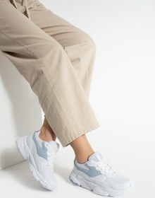 Resim Getcho Marten Beyaz Kadın Spor Ayakkabı Kalın Taban Nefes Alabilir Yüzey Günlük Yürüyüş Için Rahat Sneaker 