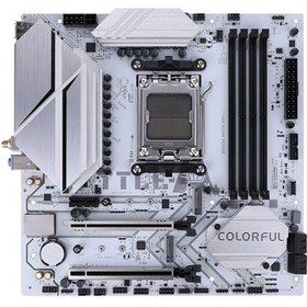 Resim Colorful Battle Ax B650m-whıte Wıfı V15 Ddr5 7600mhz Matx Gaming Aaaa11clf0010 