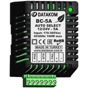Resim Datakom Bc5A-12V-24V Akıllı Akü Şarj Cihazı Redresör 5 Amper 