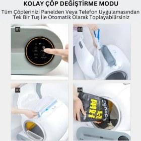 Resim Akıllı Otomatik Kedi Tuvaleti 