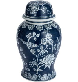 Resim Mavi Desenli Çini Vazo & Kavanoz Çok Renkli 