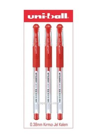 Resim Uniball Signo Dx 0.38 Mm Kırmızı Jel Kalem 3 Adet Um-151 