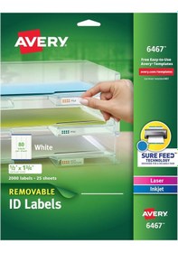 Resim Avery Çıkarılabilir Kimlik Etiketleri, Sure Feed Teknolojisi, 1,2 Diğer 
