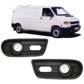 Resim autoistanbul Transporter T4 1996-2004 Ön Sis Farı Lambası Ledli Beyaz Işık Far Seti Vw Oem 