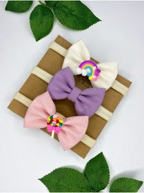 Resim Baby Minnak 3'lü Gökkuşağı Çocuk Ve Bebek Bandana Seti 