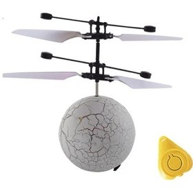 Resim Mini Drone Rc Helikopter Uçak Uçan Top Sinek Oyuncakları Topu Parlayan Led White 