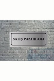 Resim GÜNEŞ LAZER Dekoratif Satış-Pazarlama Yazılı Yönlendirme Tabelası Gold Aynalı Pleksi 