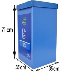 Resim 5’li Geri Dönüşüm Kutusu - Sıfır Atık Kutusu Set 