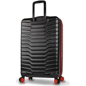 Resim My Valice Croc Abs Büyük Boy Siyah Valiz 