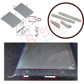 Resim Bmw E91 E61 X3 E83 X5 E53 E70 için Sunroof Perde Parça Seti Arka N11.1995 