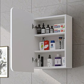 Resim Aynalı Banyo Dolabı - Likya - 45 CM / Külgri 
