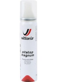 Resim Vittoria PitStop Magnum MTB Patlak Önleyici Köpük Sıvı Yama+Hava 100ml Siyah 