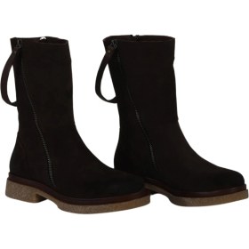 Resim Bueno Shoes Kahverengi Süet-Deri Kadın Topuklu Bot 