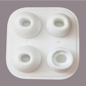 Resim Ally Airpods Pro Için 2 Çift Silikon Yedek Kulaklık Ucu Kulaklık (350755985)-Beyaz 