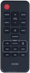 Resim AULCMEET NC302UH NC302 Uzaktan Kumanda Alt NC306UH NC307UH NC306 NC307 Sanyo Soundbar FWSB426F FWSB426FA FWSB426F A FWSB415E A FWSB415E-A FWSB415E-A FWSB415EA FWSA205E ile Uyumlu 