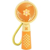 Resim Şarjlı Mini Vantilatör Deri Anahtarlıklı 