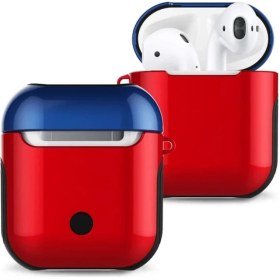 Resim Dukkanıum Newface Airpods 2 (2.nesil) 3ın1 Kılıf - Kırmızı-Lacivert 